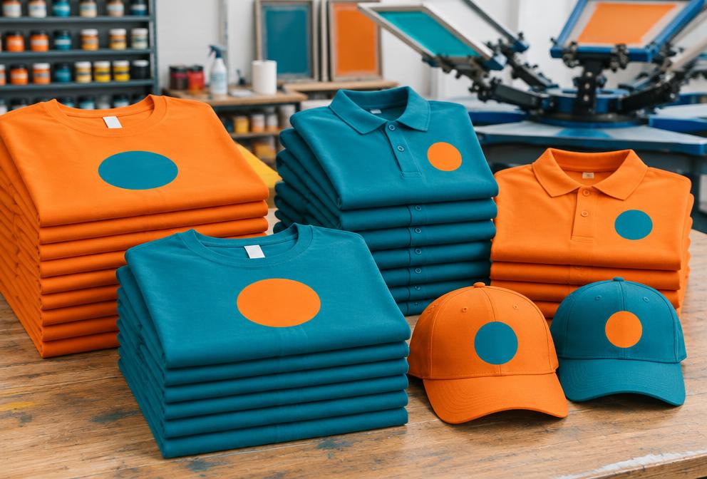 Branding textile (t-shirts, polos, casquettes)