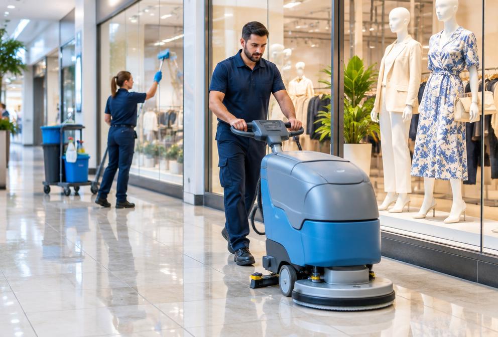 Nettoyage de locaux commerciaux